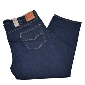 Levis 550 Denim Jeans Men's Size 50x29 Relaxed Fit Blue Dark Wash NWT